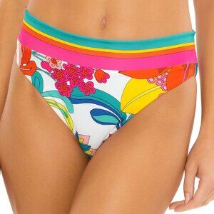 NWT Trina Turk Fontaine Banded Twist Back High Waist Bikini Swim Bottom